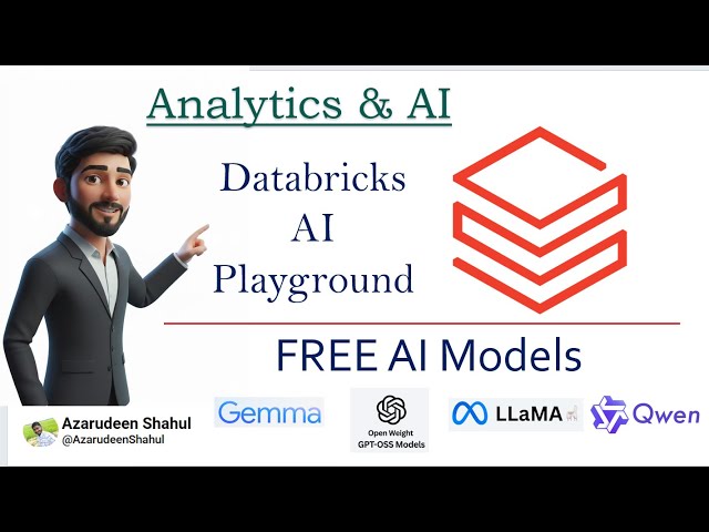 FREE AI LLMs in Databricks (No Cluster Needed!) | AI Playground Tutorial