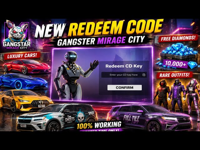 New Code 🔥Gangstar Mirage City Redeem Code 🔥 | How to Apply Redeem Code in Gangstar Mirage City