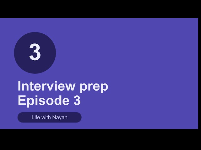 Episode 3 — Interview Prep Serie #interviewpreparation  #CareerAdvice #DataAnalytics #TechInterviews