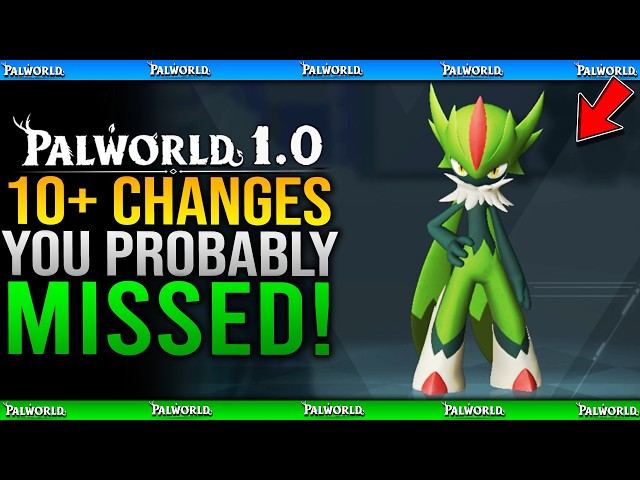 10+ INSANE CHANGES YOU MISSED in New Palworld 1.0 Update