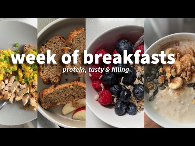 BREAKFASTS THAT KEEP ME FULL UNTIL LUNCH | 5 quick, high-protein weight loss meals