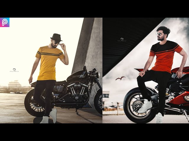 Classic Bike Photo Editing Tutorial in PicsArt | Creative Manipulation Photo Editing Hindi - KR