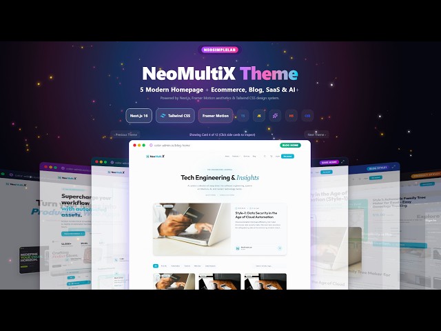 NeoMultiX – Why I Chose Next.js for My First Website