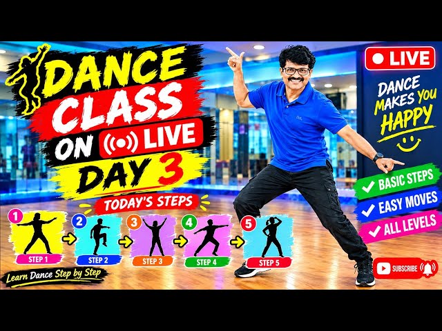 Dance class step by step Day 3 in youtube | 1k entertainment