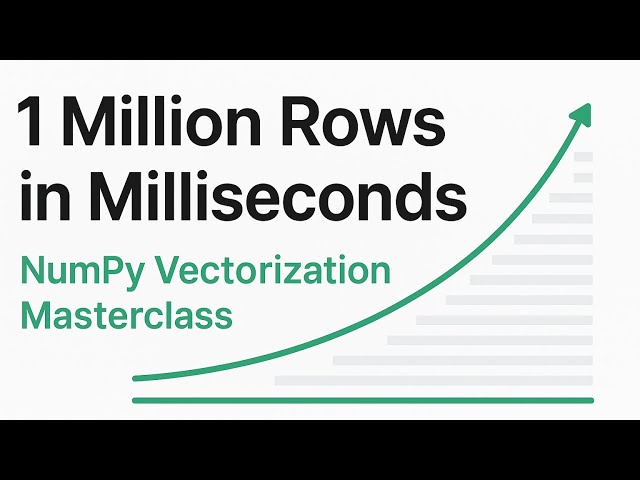 NumPy Vectorization Explained with a Real World Scenario