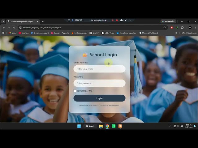 School Results & Report Card Management System – Full Demo (PHP/MySQL)