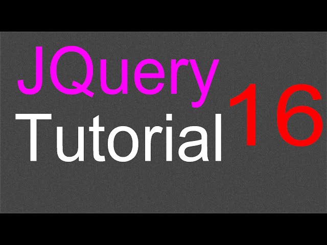 JQuery Tutorial for Beginners - 16 - replaceWith and remove