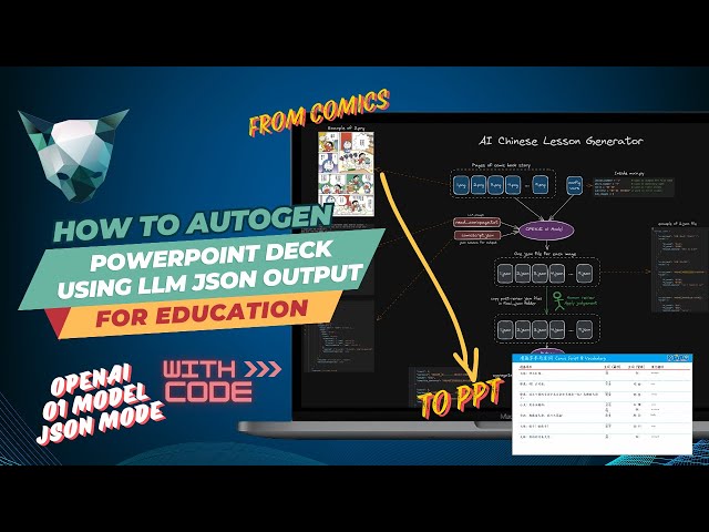 How to autogenerate a powerpoint deck using json content from OpenAI o1 model
