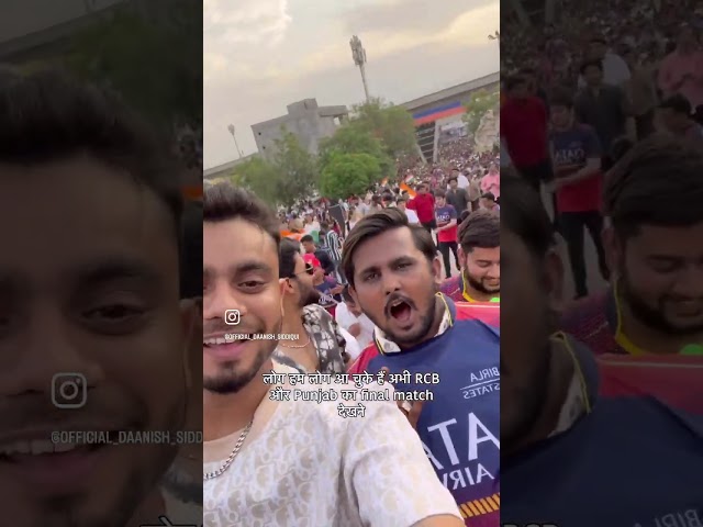 “RCB ka match live dekhna alag hi feeling hai ❤️🔥Crowd ka josh, stadium ka vibe aur jeet