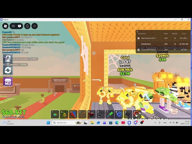 Live trade steal a brainrot (je cherche des los noo my hotspotsitos)