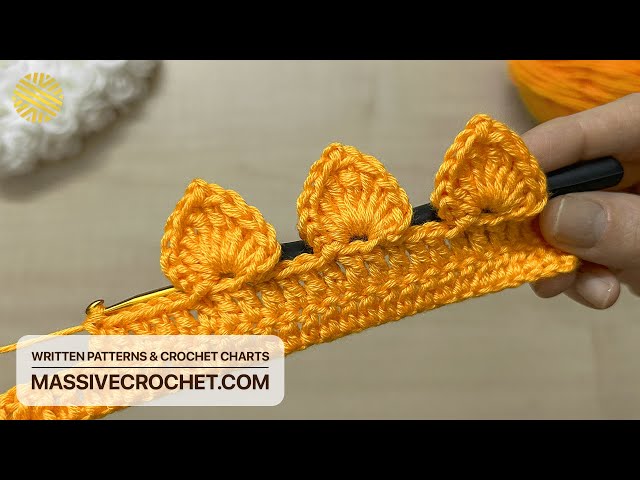 VERY EASY Crochet Border Pattern for Beginners! 👍🏻 PRETTY Crochet Edging for Baby Blanket & Scarf