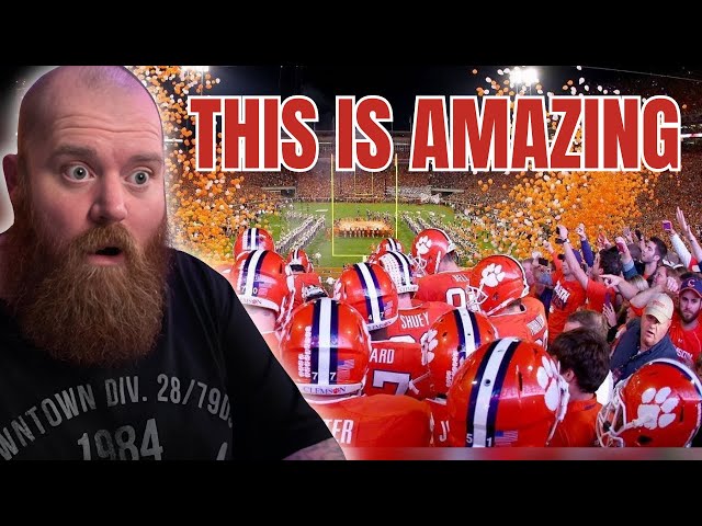 Australian Sports Fan reacts to "Best College Football Entrances Pt 1"