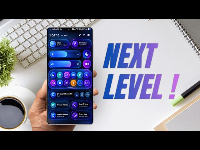 Samsung One UI 9’s Quick panel is next level ! 