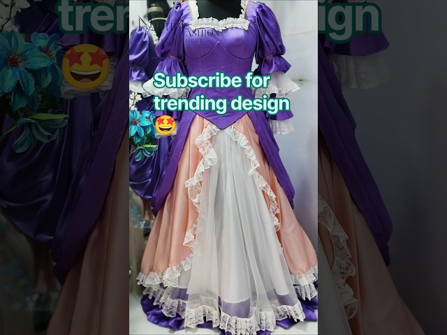 New Barbie gown design 😍 #fashion #viral #barbie #youtubeshorts #indianfashion