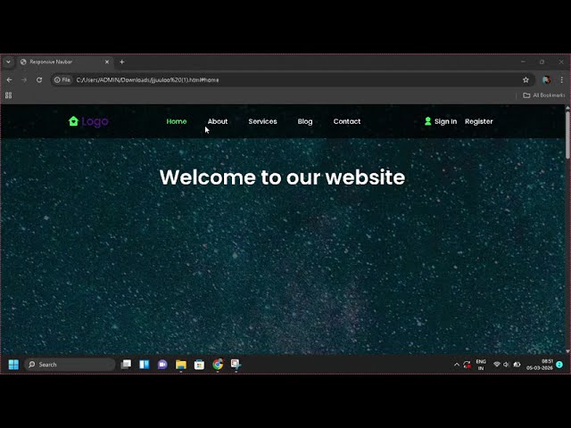 Responsive Navigation Bar using html css JavaScript | Amit Tahilramani | Technohacks | Sandip Gavit
