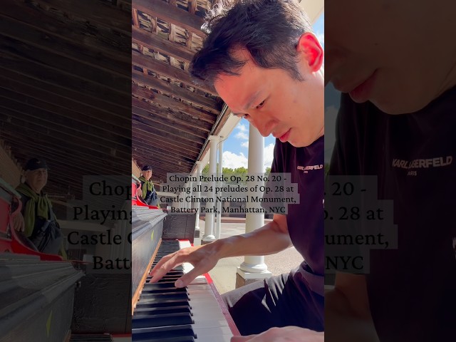 Public Piano - NYC - Chopin Prelude Op. 28 No. 20 - 8/23/26 #pianolessonsonline