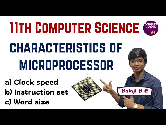Characteristics of Microprocessor | 11th Computer Science | Important 5-Mark Question