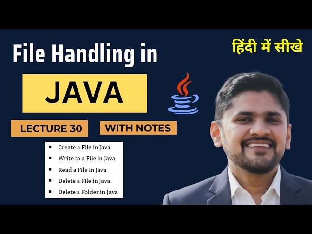 File Handling in Java (Hindi) | Java Tutorial for Beginners | Amit Thinks