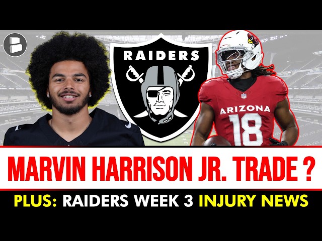 Marvin Harrison Jr. Trade Rumors + Raiders Injury Report News Before Saints NFL Week 3 Game