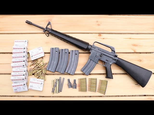 Colt M16A1 Shooting Semi Auto Vietnam War Era M16 A1