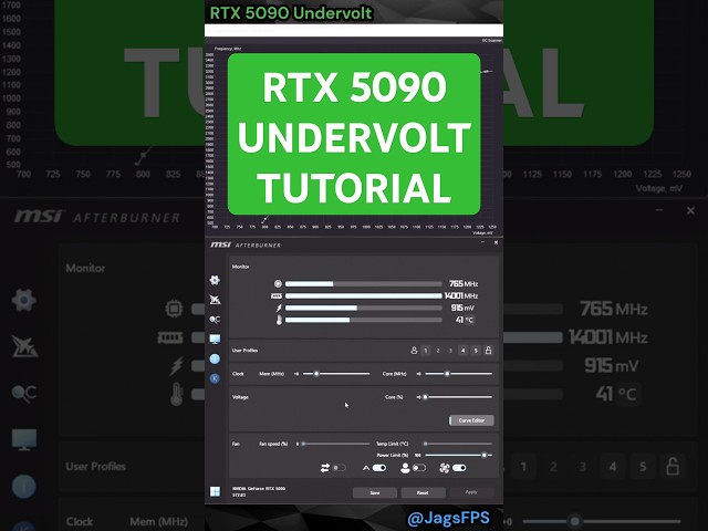 RTX 5090 Quick Undervolt + Full Tutorial on Channel #pcgaming #pc #nvidia #rtx5090 #gaming #rtx