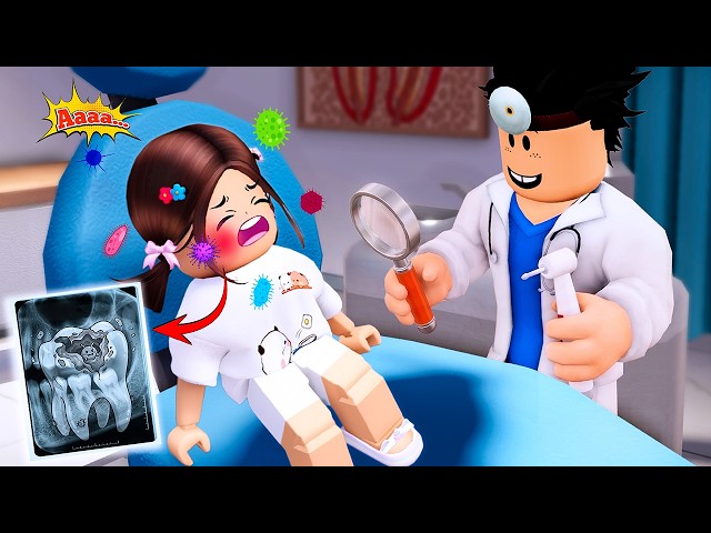 My Little Sister WAILS from a TERRIBLE Toothache 😭 Roblox Roleplay