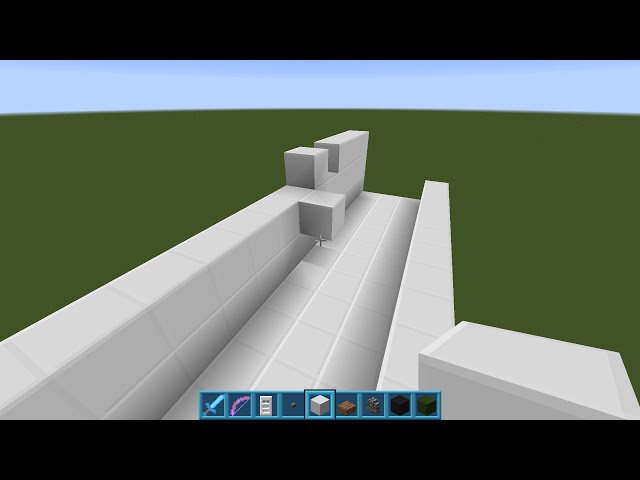 How to build a small plane in minecraft part1-LittlePixelJumper