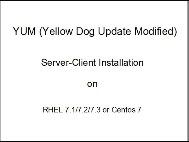 How to configure Yum server and client in Hindi?