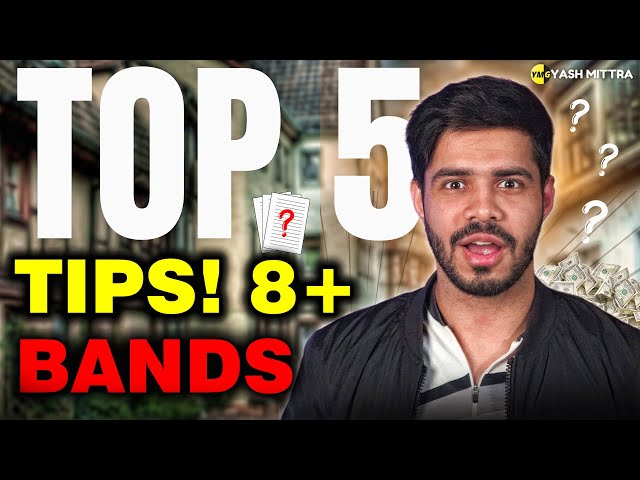 5 Tips and Tricks to get 8+ on IELTS (Hindi, with English subtitles)