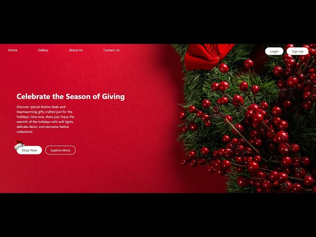 Build a Festive Christmas Website with React & Tailwind CSS: A Step-by-Step Tutorial 🔥🔥🔥