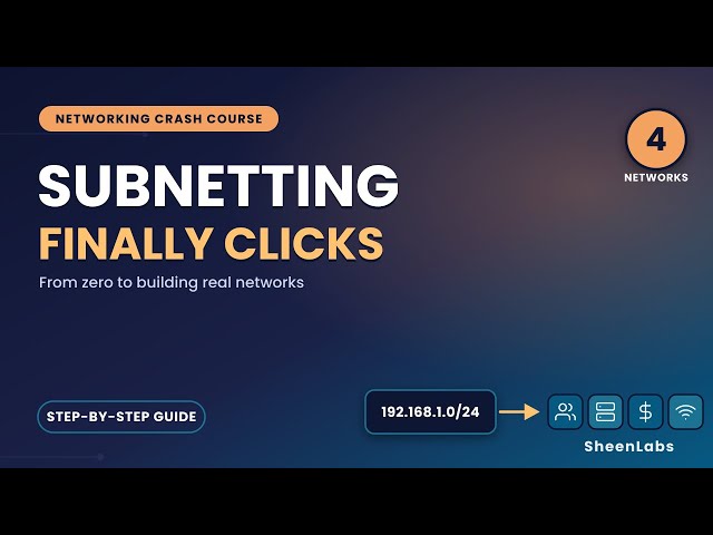“Subnetting Explained for Beginners (Step by Step)”