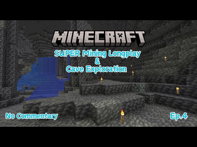 Relaxing 4 Hours of Minecraft - Cave Exploration and Ore Mining - No Commentary - 1.20 - Ep.4