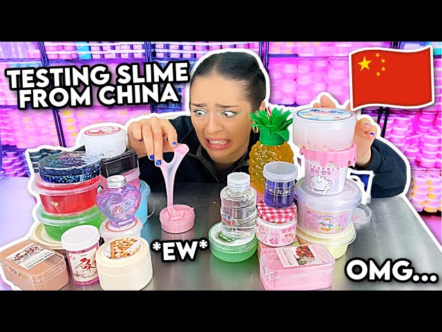 Testing Slime I Bought from CHINA!! *MASSIVE UNBOXING REVIEW*