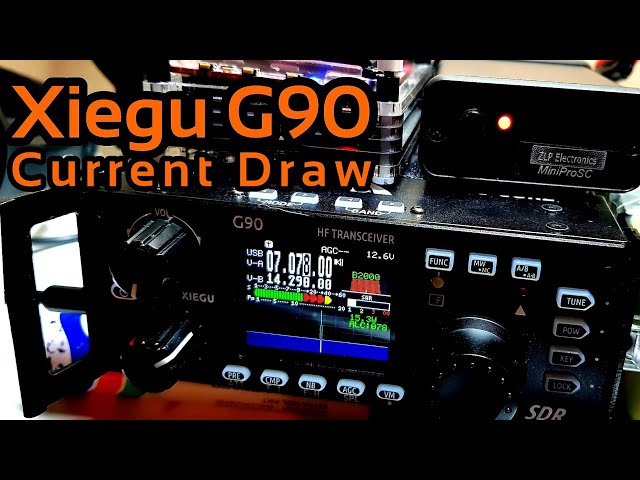 Xiegu G90 HF SDR Transceiver Current Draw Review
