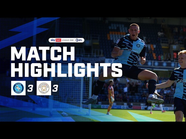 Match Highlights | Wycombe Wanderers 3 - 3 MK Dons