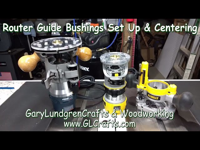Router Guide Bushings Setup and Centering – Bosch & Dewalt Ep.2018-09