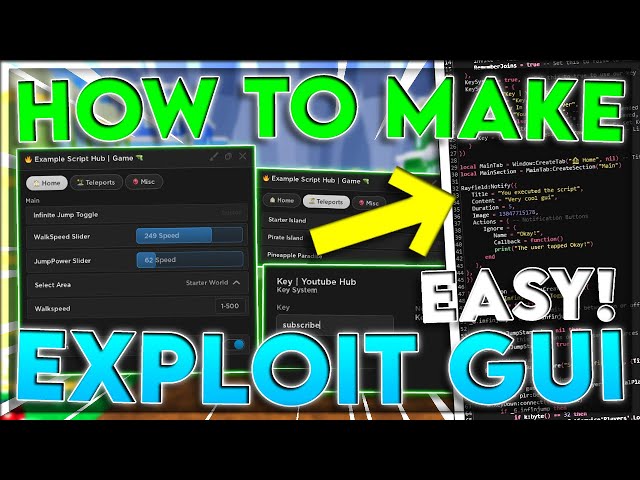 How To Make A ROBLOX Exploit Script / GUI | EASY Tutorial | *WORKING*