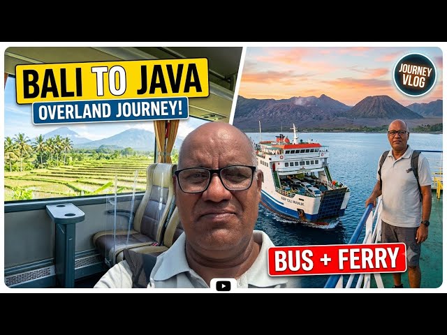 Exploring Indonesia: Extreme Bus & Ferry Journey From Bali to Java!