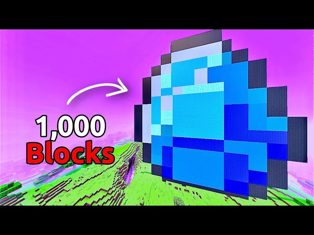 I Built The World’s Largest Minecraft Diamond