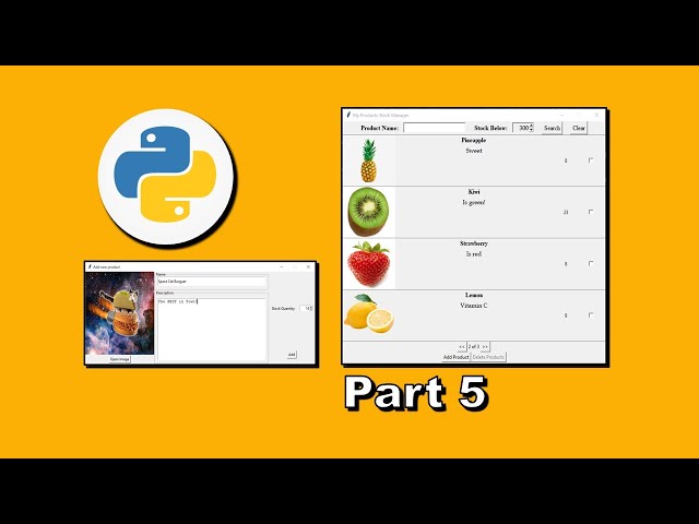 Python TkInter 🇬🇧 🇺🇸 Stock Manager [Part 5 of 39] #AT_TkInter_StockManager_EN
