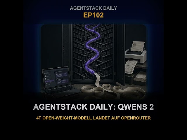 Folge 102: AgentStack Daily: Qwens 2,4T Open-Weight-Modell landet auf OpenRouter | AgentStack Dai...