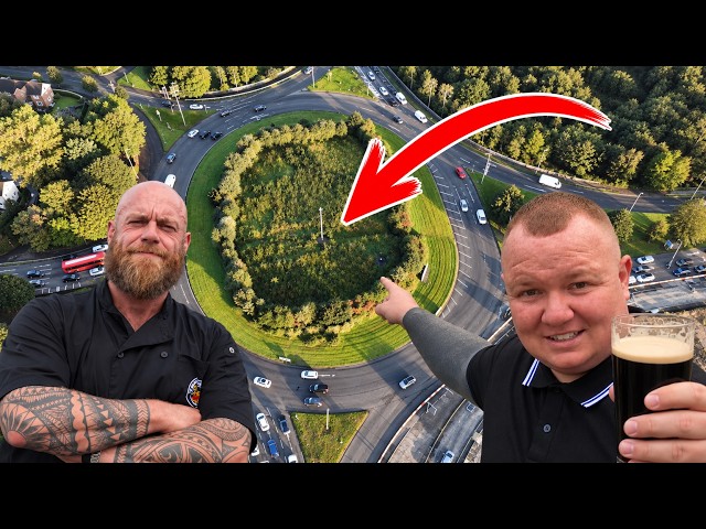 Can we SURVIVE 24 hours on Ireland's busiest roundabout ?🍺