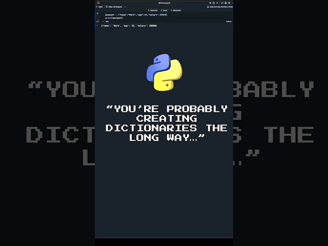 You’re Using Python Dictionaries Wrong 👀🐍