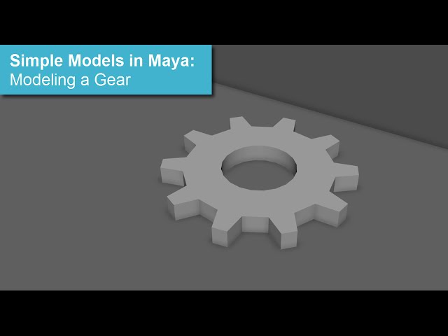 Maya Simple Models: Gear