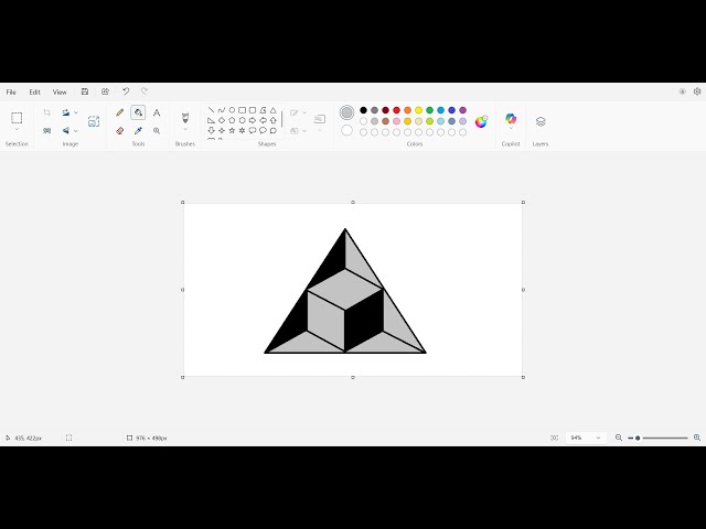 How to make an illusion | Ms paint