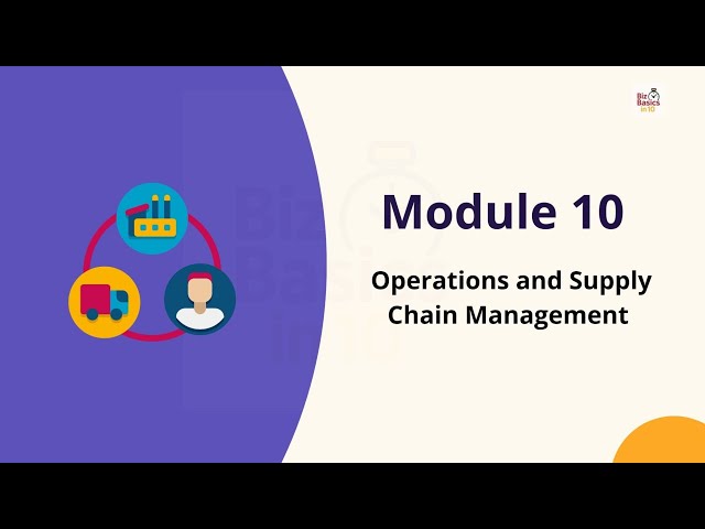 Module 10: Operations and Supply Chain Management | @BizBasicsIn10
