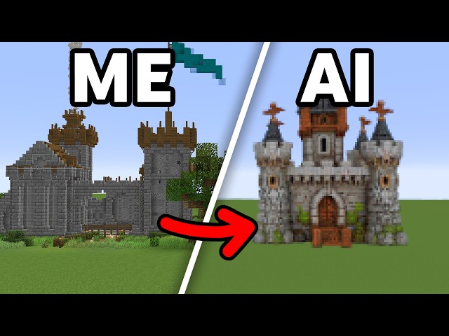 Can I Build Better Than AI in Minecraft?