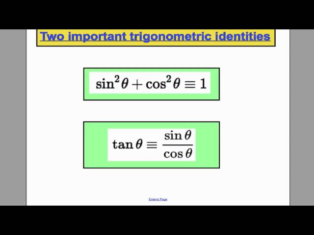 A-Level Maths Edexcel Trigonomtery Revision - L10 - Core 3 Edexcel Maths A-Level