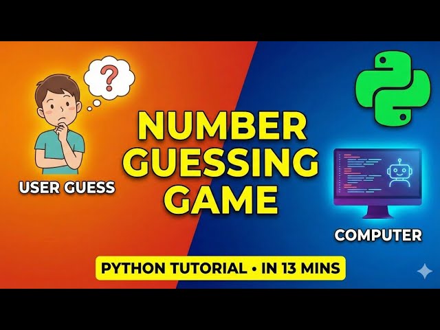 💻Python Mini Project – Upgraded Guess Game | AI vs Human Challenge 🤖🎯
