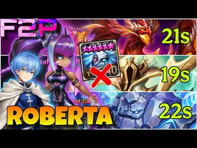 ROBERTA THE F2P LIAM !!! DRAGON, PUNISHER & GIANT F2P SPEED TEAM SUMMONERS WAR